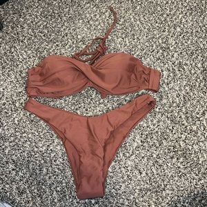 Beautiful chocolate brown bikini